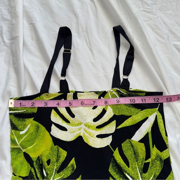 Retro Jungle Tiger Maxi Dress 🌿 Bold Tropical Leaf Print - Picture 4 of 7